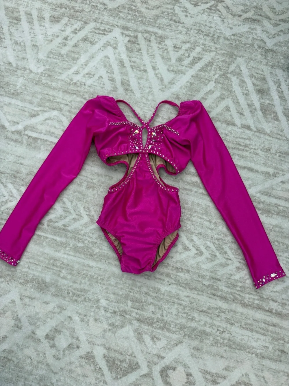Pink cut-out one-piece costume. (ONE AVAILABLE